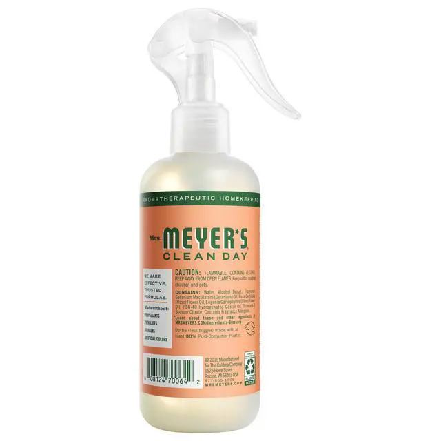 Alt view image 6 of 6 - Mrs. Meyer's Clean Day Room Spray, Geranium Scent, 8 fl oz