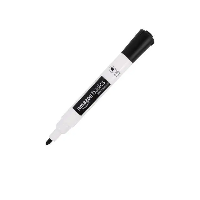 Alt view image 6 of 6 - Amazon Basics Lowe-Odor Dry Erase Whiteboard Markers, Chisel Tip, Quick-Dry, Black, 12-Pack