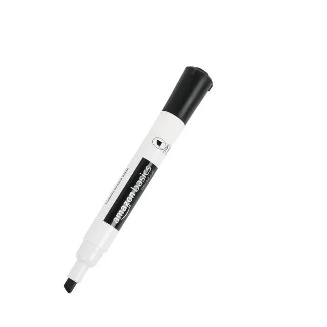 Alt view image 3 of 6 - Basics Low-Odor Dry Erase Whiteboard Markers, Chisel Tip, Quick-Dry, 4-Pack, Black, Red, Green, Blue