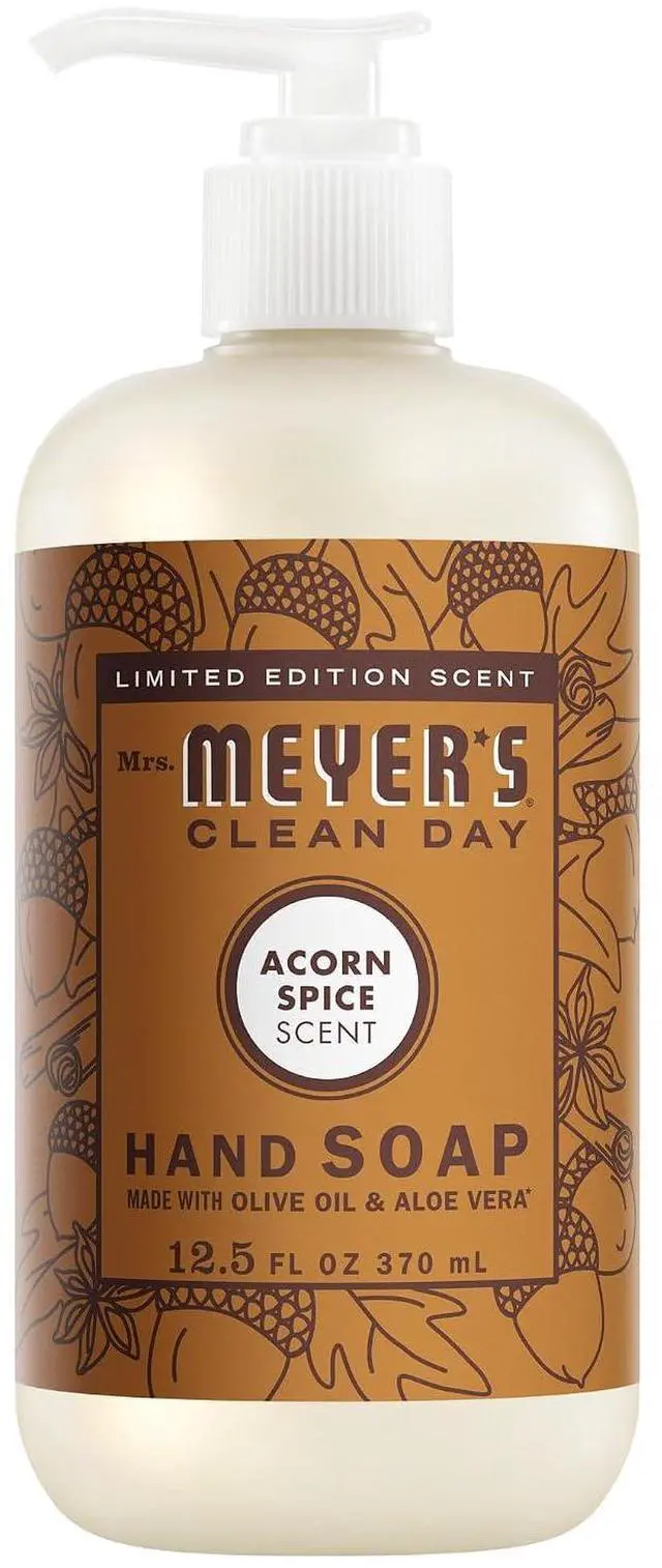 Main image of Mrs. Meyer's Clean Day Hand Soap, Acorn Spice Scent, 12.5 Fl Oz