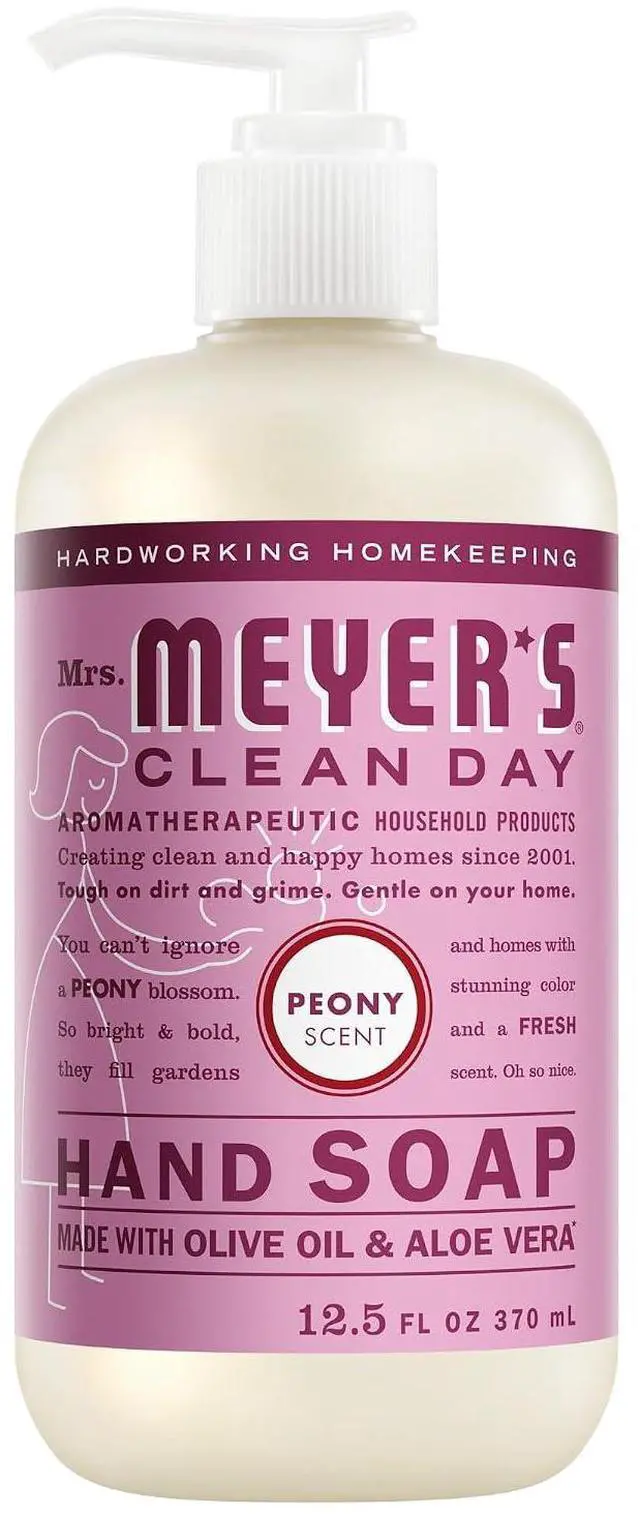 Main image of Mrs. Meyer's Clean Day Hand Soap, Peony Scent, 12.5 Fl Oz