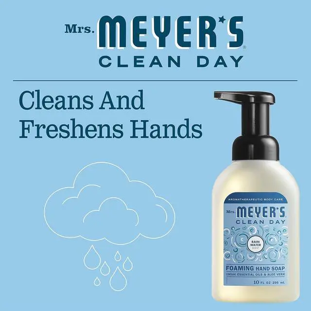 Alt view image 4 of 6 - Mrs. Meyer's Clean Day Foaming Hand Soap, Rainwater Scent, 10 fl oz