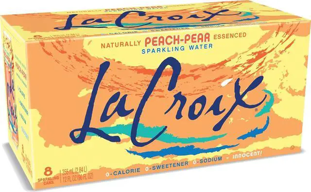 Main image of La Croix Sparkling Water Peach Pear, 8 Pack, 12 Fl Oz