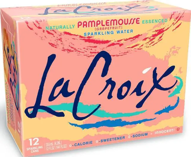 Main image of La Croix Sparkling Water Grapefruit, 12 Fl Oz, Pack of 12