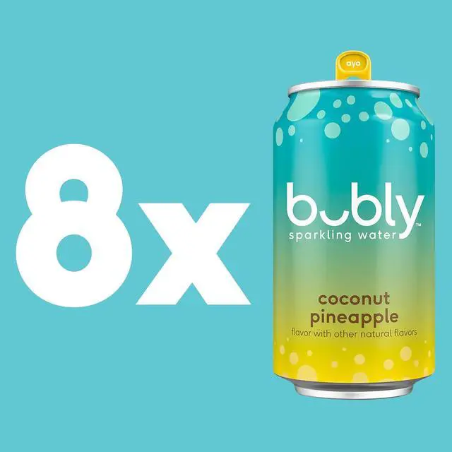 Alt view image 5 of 7 - Bubly Sparkling Water Coconut Pineapple, 12 Fl Oz Cans (8-Pack)