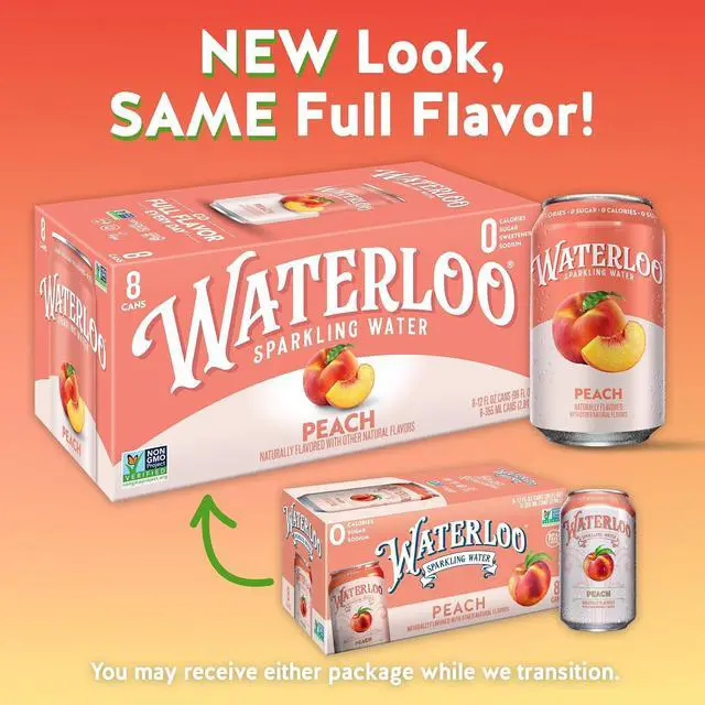 Alt view image 3 of 6 - Waterloo Sparkling Water Peach 12 Fl Oz Cans (Pack of 12)