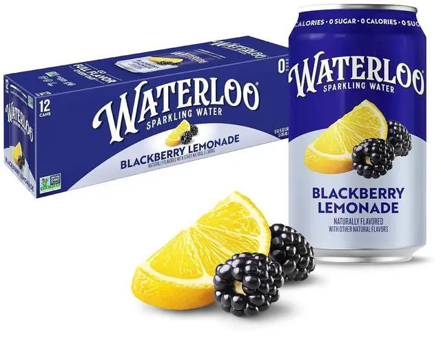 Main image of Waterloo Sparkling Water Blackberry Lemonade 12 Fl Oz Cans (Pack of 12)
