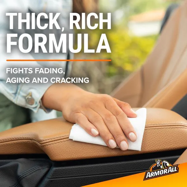 Alt view image 4 of 6 - Armor All Car Leather Wipes 20Count, Cleans, Conditions, Protects