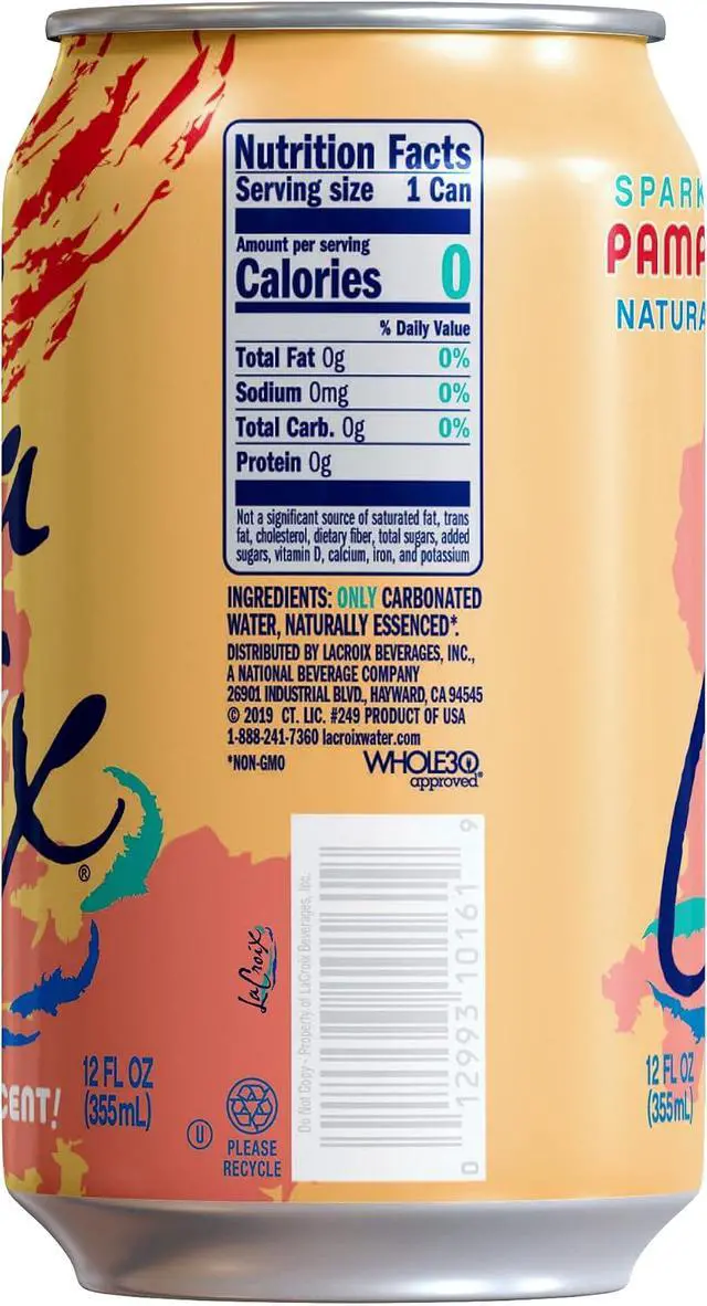 Alt view image 2 of 6 - La Croix Sparkling Water Grapefruit 96Ounce Pack of 8