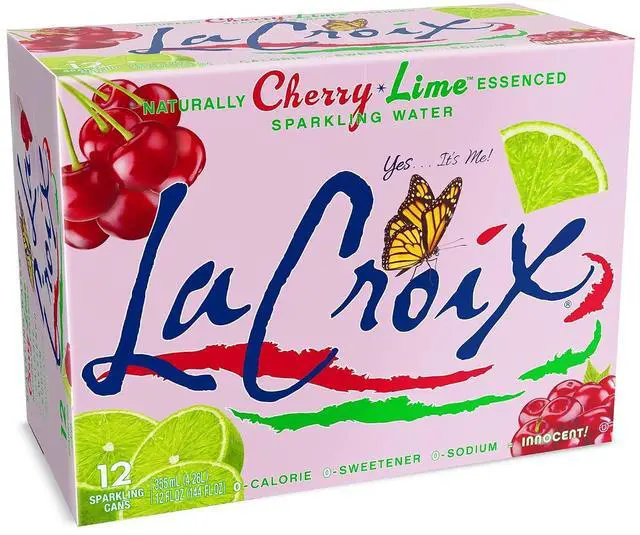 Main image of La Croix Water Sparkling Cherry Lime, 12fl oz, 12Pack