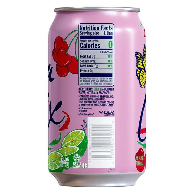 Alt view image 6 of 6 - La Croix Water Sparkling Cherry Lime, 12fl oz, 12Pack