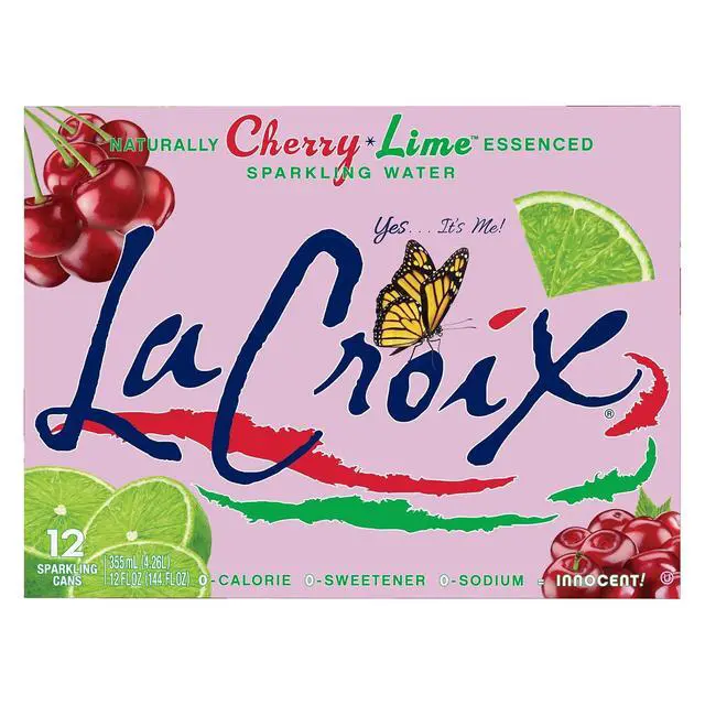 Alt view image 3 of 6 - La Croix Water Sparkling Cherry Lime, 12fl oz, 12Pack