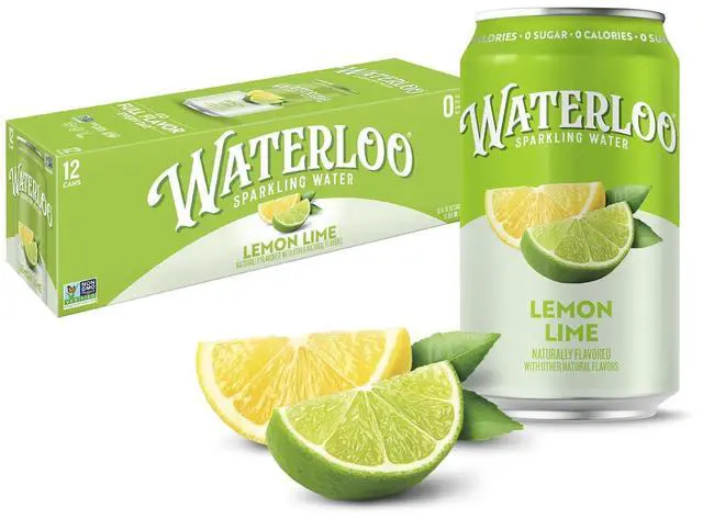 Main image of Waterloo Sparkling Water, Lemon-Lime, 12Fl Oz Cans (Pack of 12)