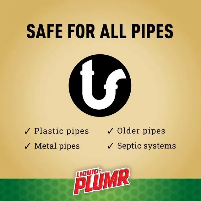 Alt view image 3 of 6 - Liquid-Plumr Pro-Strength Hair Eliminator Gel Clog Remover, 16 fl. oz. Bottle, Safe for All Septic Systems and Pipes
