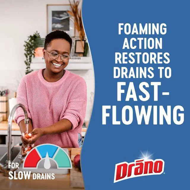 Alt view image 6 of 6 - Drano EarlyAction Foamer Drain Clog Remover and Garbage Disposal Cleaner, 17oz