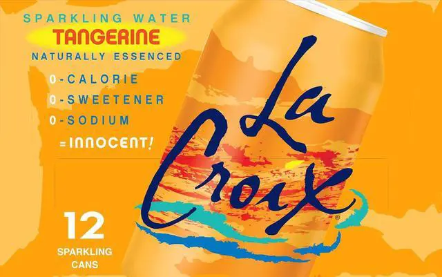 Alt view image 5 of 6 - La Croix Sparkling Water Tangerine 12Fl Oz Pack of 12