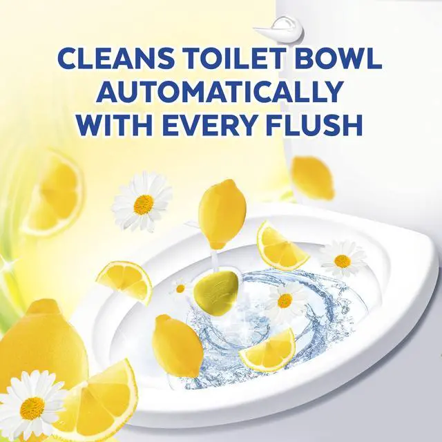 Alt view image 6 of 6 - Lysol Automatic In-the-Bowl Toilet Cleaner, Cleans and Freshens Toilet Bowl, Lemon Breeze Scent (Pack of 2)