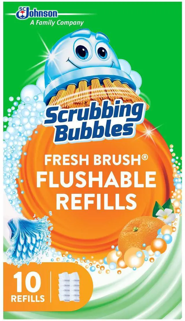 Main image of Scrubbing Bubbles Fresh Brush Flushable Cleaner Refills, 10 Count (1-Pack)