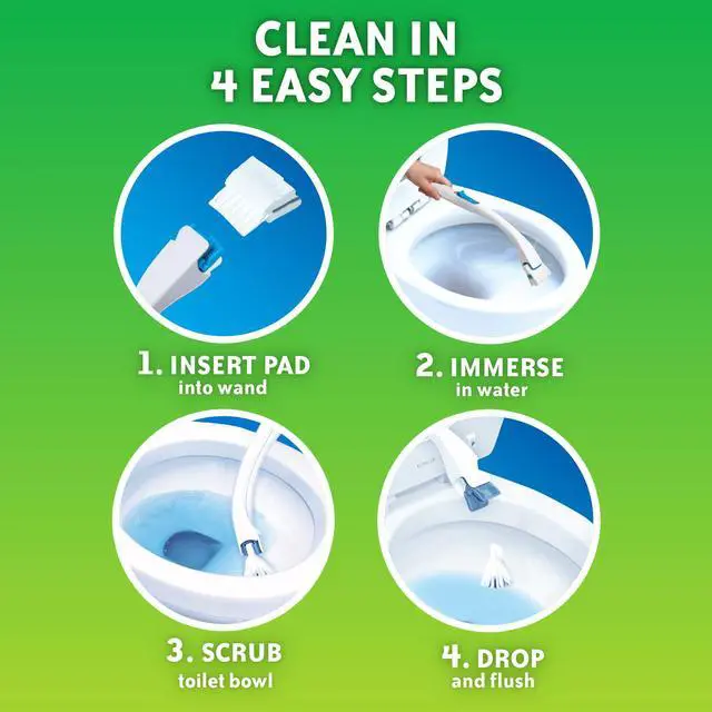 Alt view image 3 of 6 - Scrubbing Bubbles Fresh Brush Flushable Cleaner Refills, 10 Count (1-Pack)