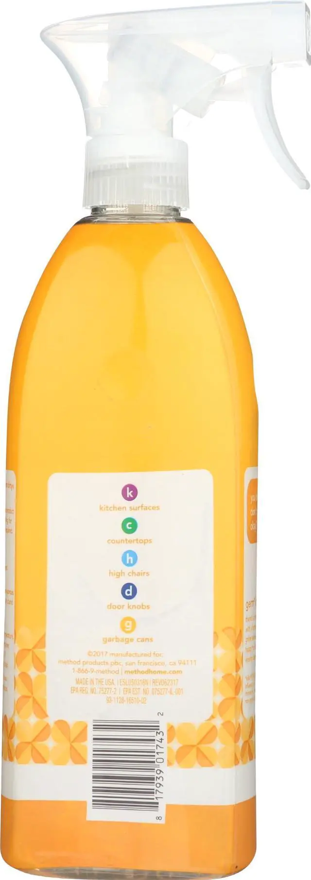 Alt view image 6 of 7 - Method 28fl oz All-Purpose Cleaner Spray, Citron