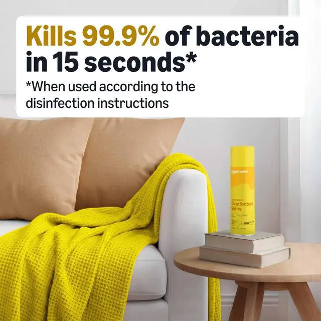 Alt view image 6 of 6 - Amazon Basics Disinfectant Spray Lemon 19OZ Pack of 1