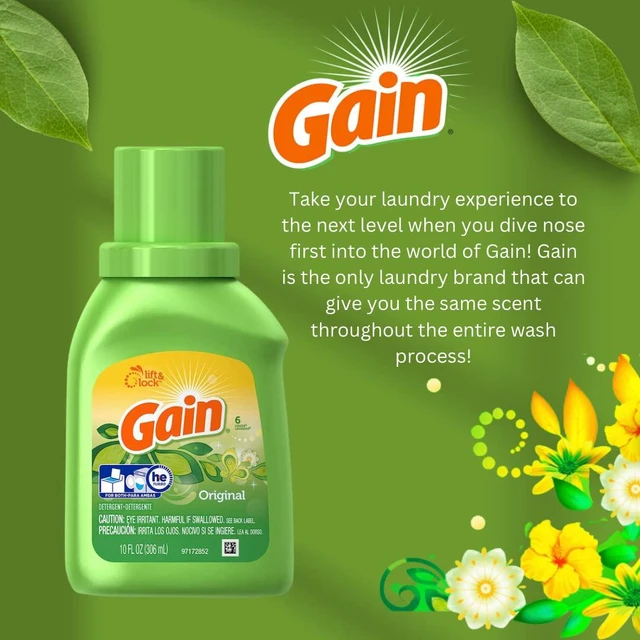 Alt view image 3 of 3 - Gain Liquid Detergent Original Scent 10oz