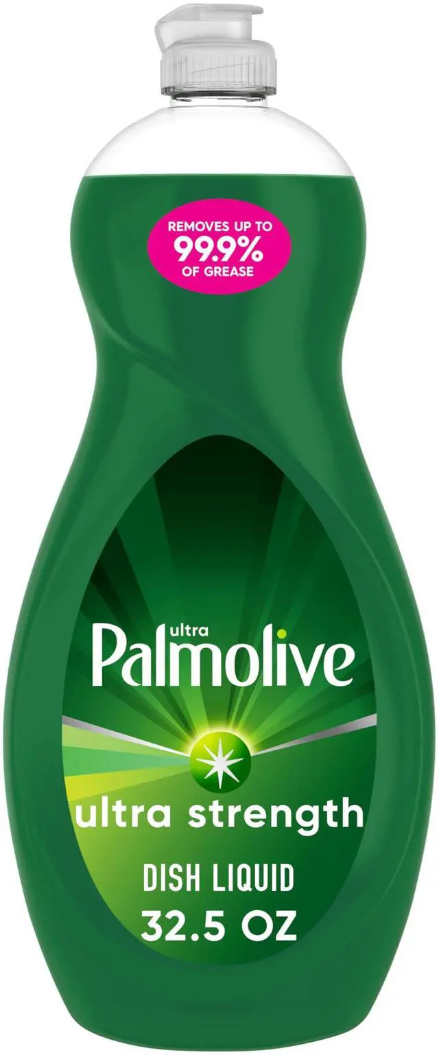 Main image of Palmolive Ultra Strength Liquid Dish Soap, 32.5fl oz, Cuts Grease and Grime, No Soaking Needed, Powerful on Plastics, Bottle
