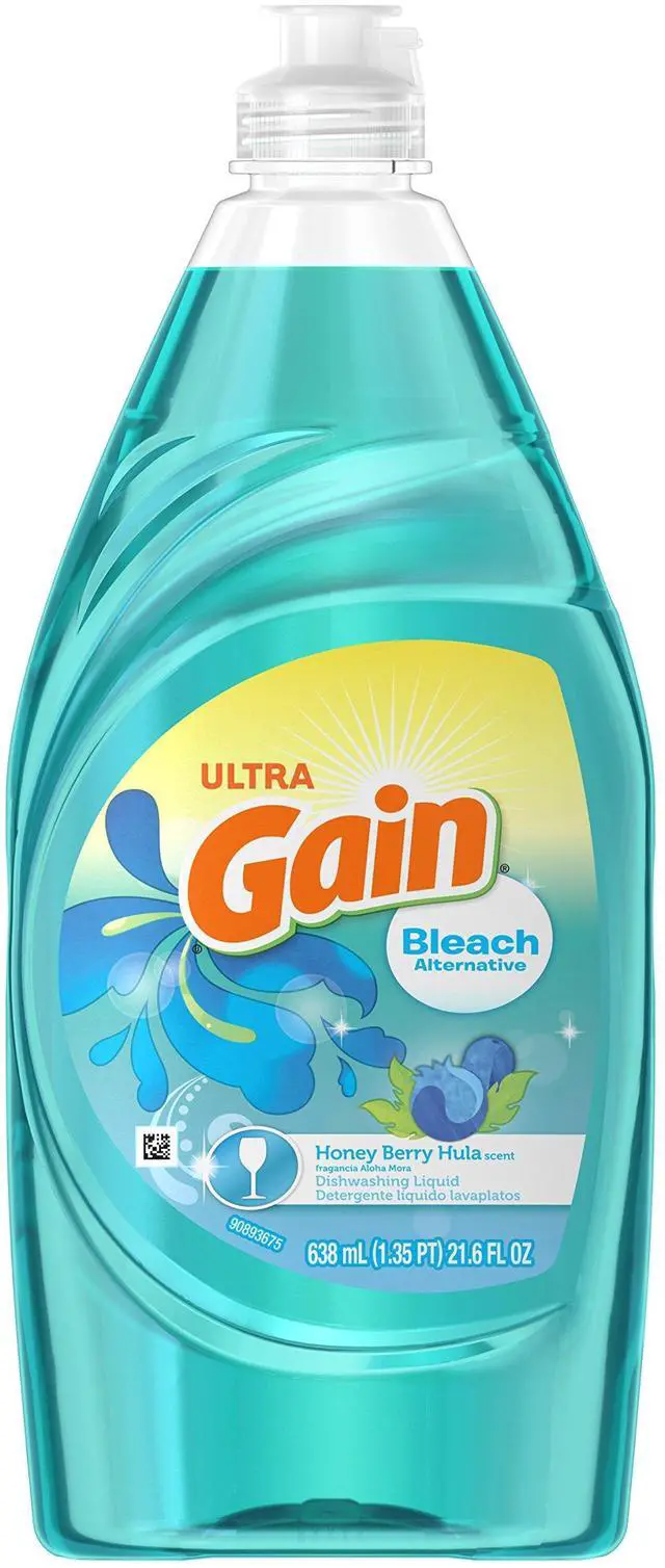Main image of Gain Ultra Bleach Alternative Dishwashing Liquid Soap, Honey Berry Hula, 21.6 fl oz