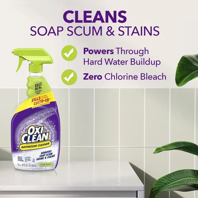 Alt view image 4 of 6 - OxiClean Bathroom Cleaner, 32oz