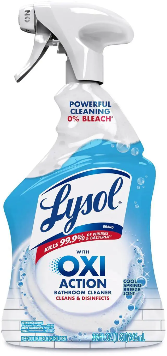Main image of Lysol OXI Action Disinfectant Bathroom Cleaner Spray, 32 oz