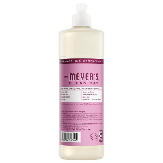 Alt view image 4 of 7 - MRS. MEYER'S CLEAN DAY Liquid Dish Soap, 16 Fl Oz, Peony Scent
