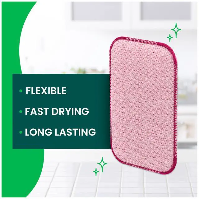 Alt view image 4 of 6 - Scotch-Brite Dobie Scrub & Wipe Cloths Non-Scratch Scrubbing 2 Pack