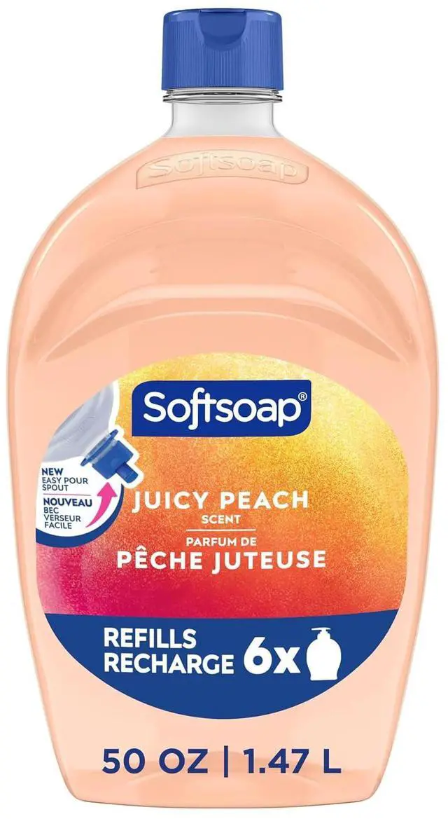 Main image of Softsoap Liquid Hand Soap Refill, Juicy Peach Scent, 50 fl oz