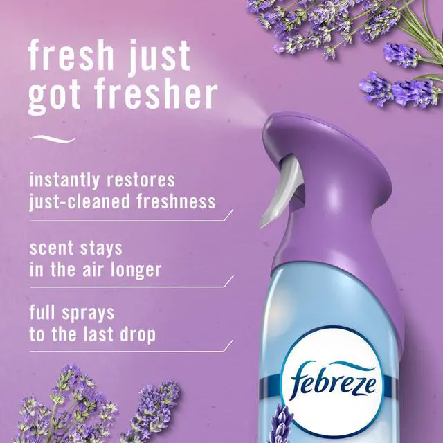 Alt view image 4 of 6 - Febreze Air Mist Air Freshener Spray, Odor Fighting Room Spray, Deodorizer, Twilight Lavender Scent, 8.1oz (Pack of 2)