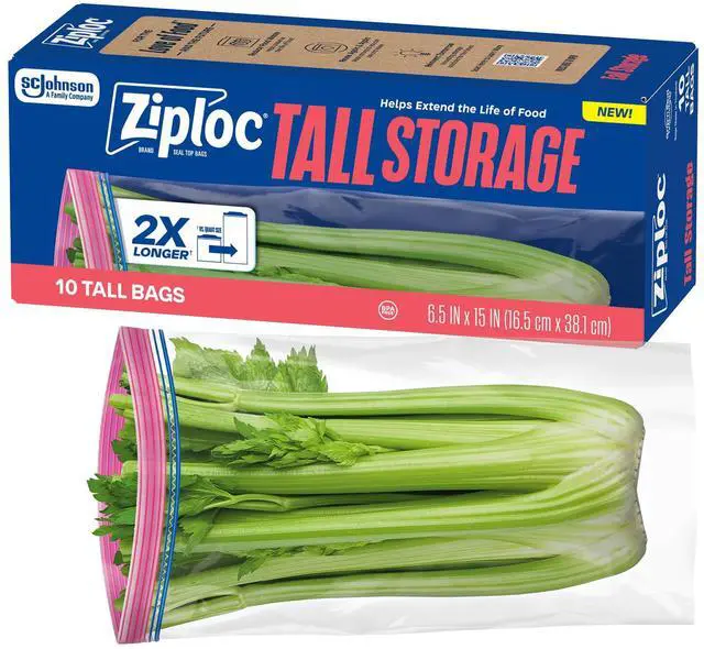 Main image of Ziploc Tall Food Storage Bags, 10 Count