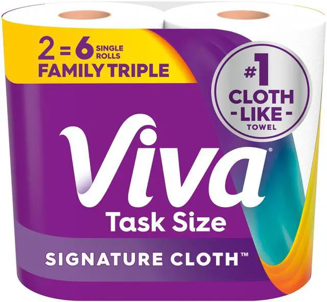 Main image of Viva Signature Cloth Paper Towels 2 Family Triple 141 Sheets per Roll