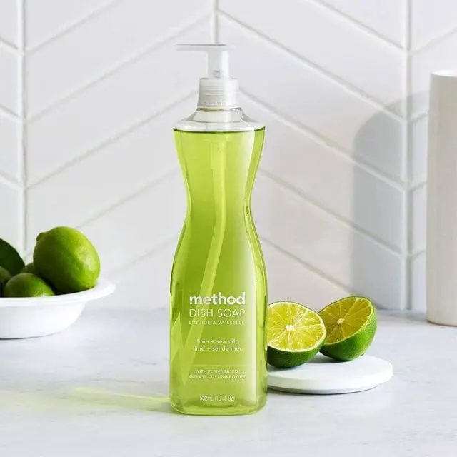 Alt view image 3 of 5 - Method Dish Soap, Lime + Sea Salt, 18 Fl Oz (Pack of 1)