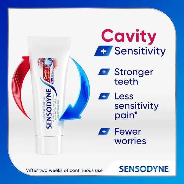 Alt view image 5 of 7 - Sensodyne Cavity + Sensitivity Toothpaste, 2.7oz