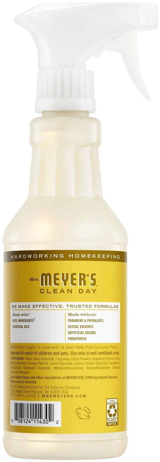 Alt view image 5 of 7 - MRS. MEYER'S CLEAN DAY Multi-Surface Cleaner, Daisy, 16 fl oz