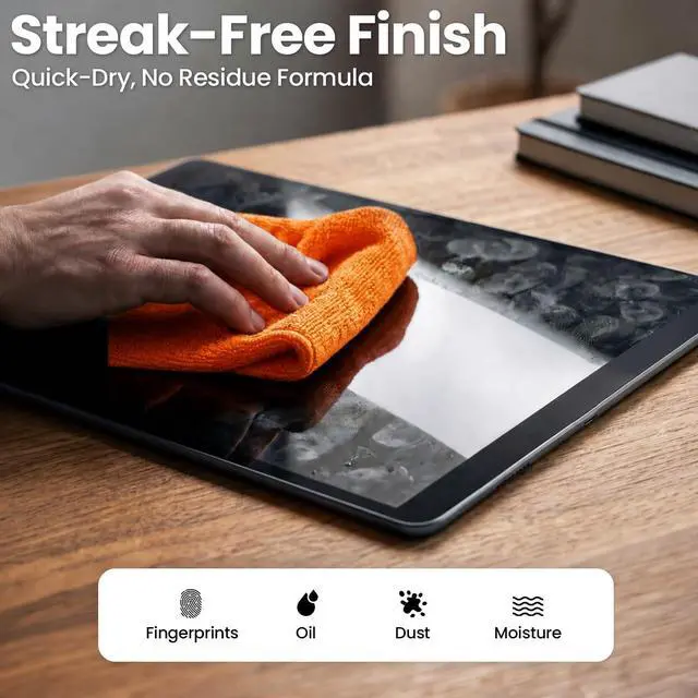 Alt view image 2 of 6 - Screen Cleaner Spray and Microfiber Cloth Kit for TV, Monitor, Laptop, MacBook, iPad, iPhone, Car and Electronic Devices - 2 Pack