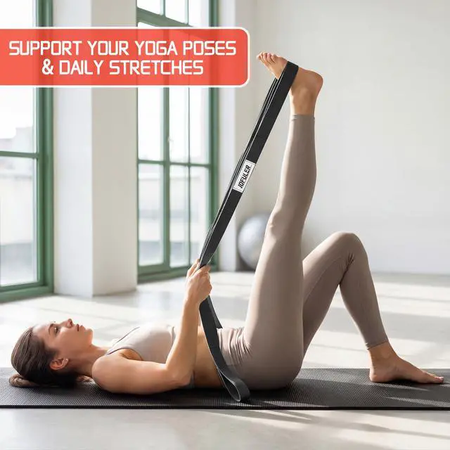 Alt view image 3 of 7 - 10 Loops Stretching Strap for Physical Therapy and Home Rehab
