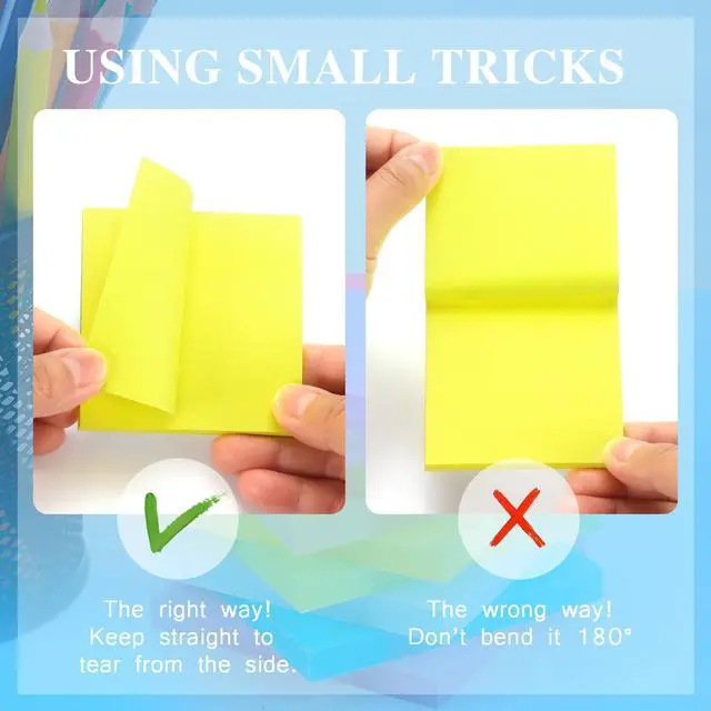 Alt view image 6 of 7 - Early Buy Sticky Notes 3in x 3in, 8 Bright Colors, 8 Pads, 55 Sheets per Pad