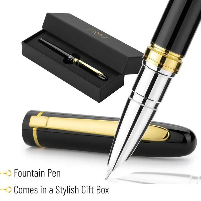 Alt view image 6 of 7 - Mr. Pen Luxury Fountain Pen, Fine Nib, Black