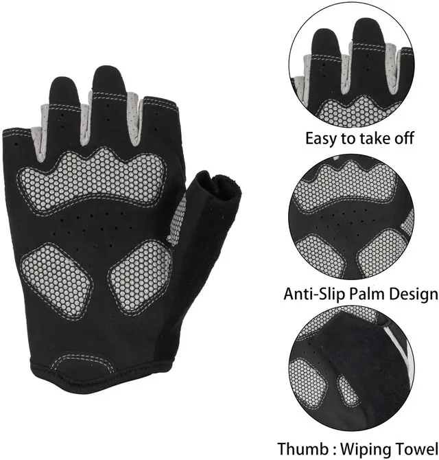 Alt view image 2 of 6 - Anti-Slip Breathable Weight Lifting Workout Gloves for Men and Women, for Gym Exercise, Cycling, Fitness, Training
