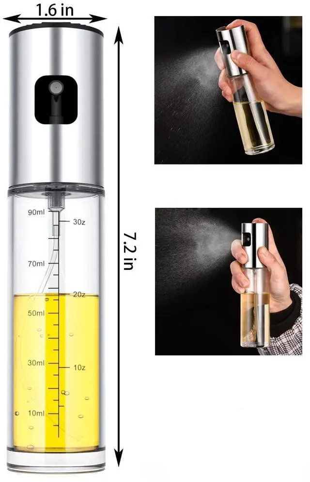 Alt view image 2 of 6 - NIKKIER Oil Sprayer 100ml Olive Oil Spritzer for Air Fryer, Salad, BBQ, Roasting