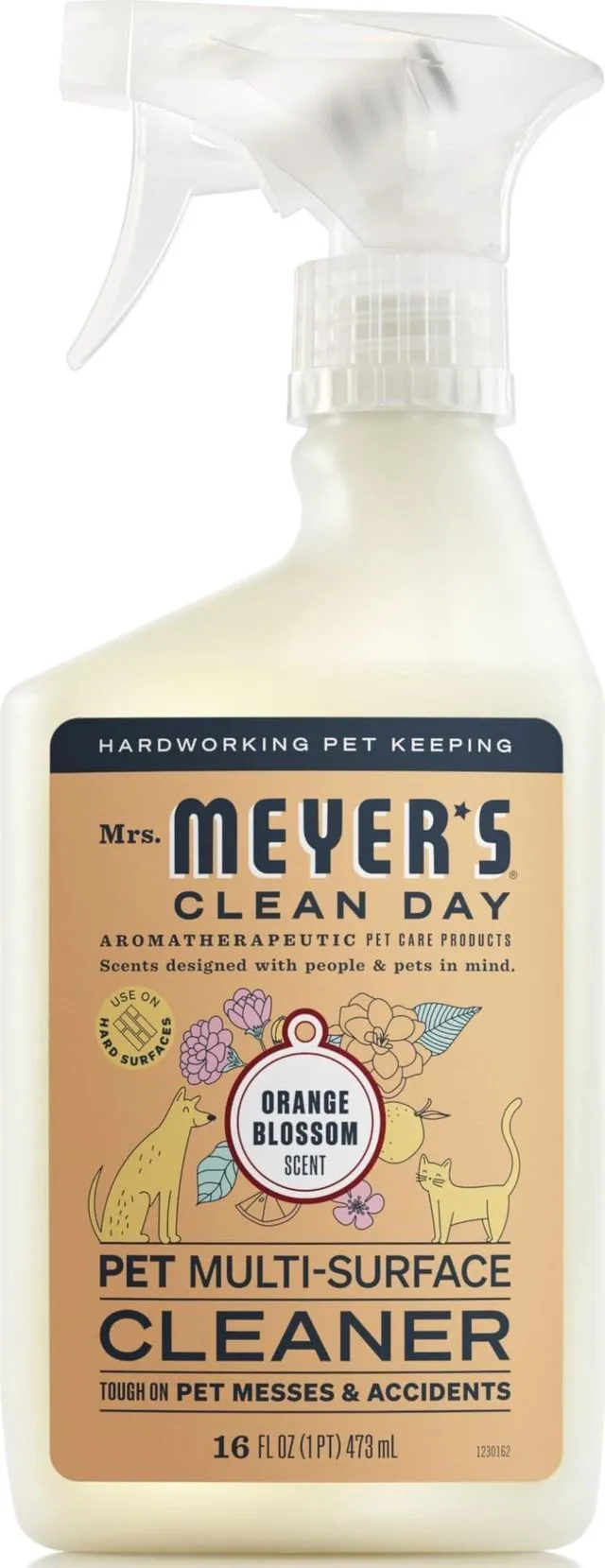 Main image of MRS. MEYER'S CLEAN DAY Pet Multi-Surface Cleaner, Orange Blossom, 16fl oz