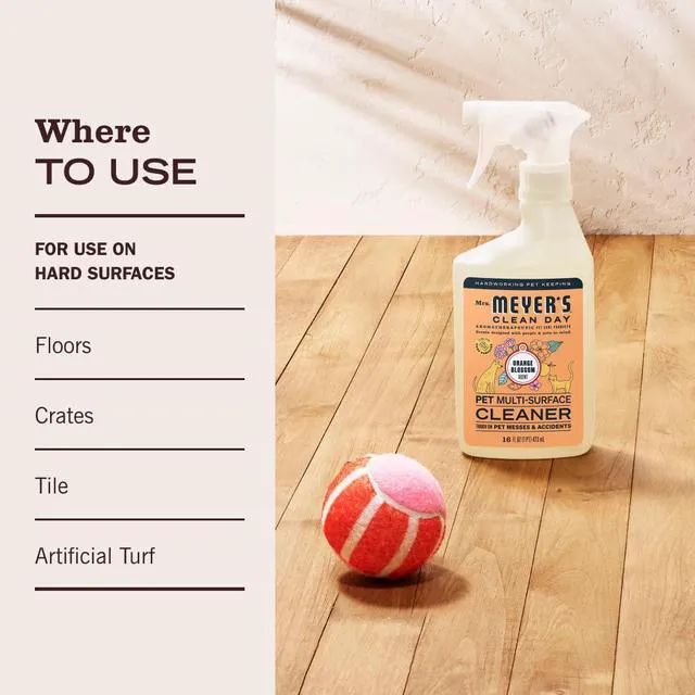 Alt view image 4 of 6 - MRS. MEYER'S CLEAN DAY Pet Multi-Surface Cleaner, Orange Blossom, 16fl oz