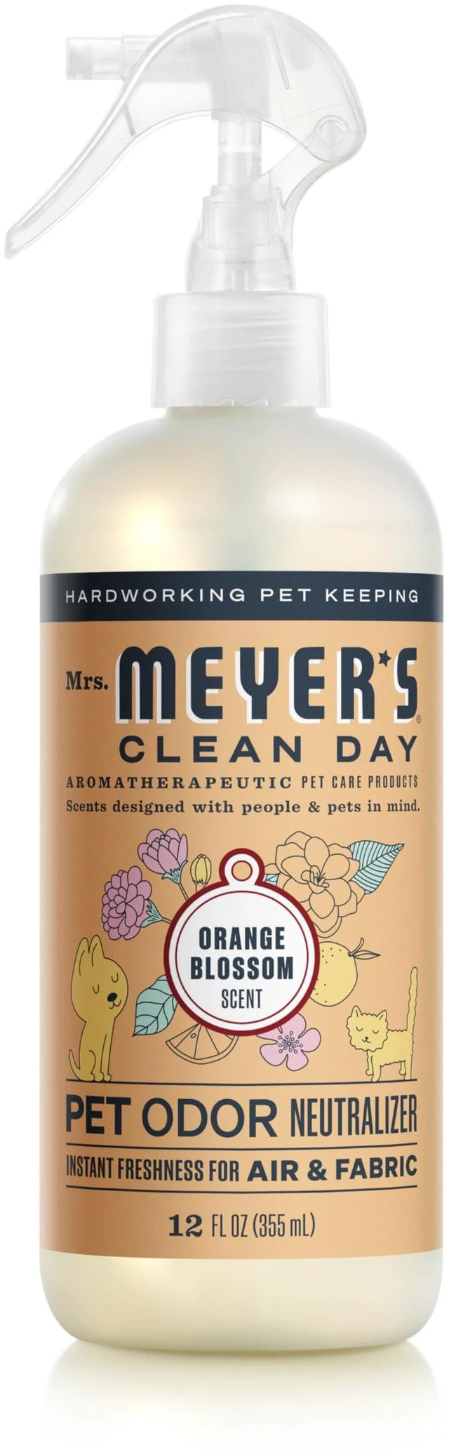 Main image of Mrs. Meyer's Clean Day Pet Odor Neutralizer, Orange Blossom Scent, 12oz