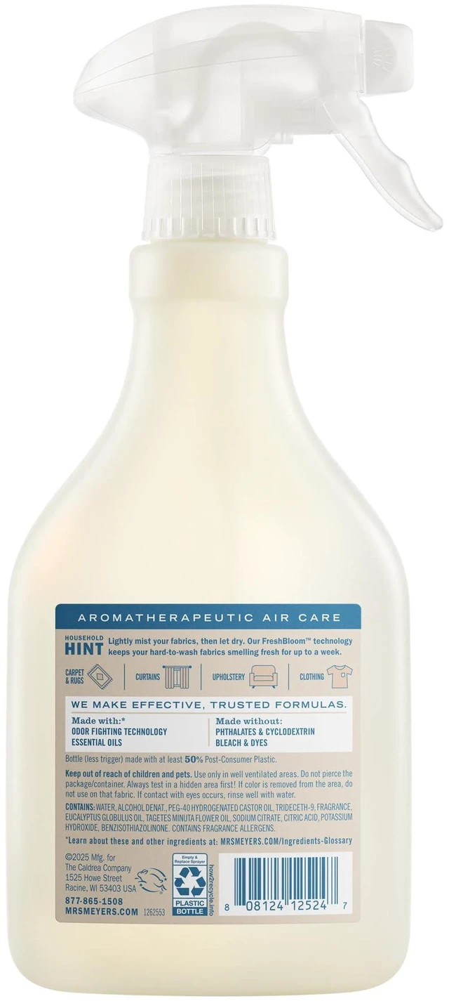 Alt view image 4 of 7 - Mrs. Meyer's Clean Day Fabric Freshener, 20oz Bottle, Linen Scent