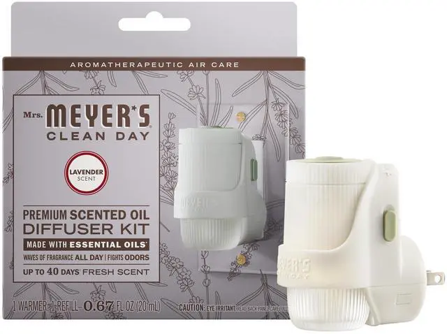 Main image of MRS. MEYER'S Clean Day Scented Oil, Lavender, 1 Warmer and Refill
